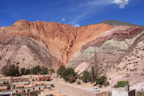 De Cerro de los Siete Colores in Purmamarca, Argentinië