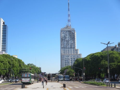 Eva Perón op het Ministerio de Salud y Desarrollo Social in Buenos Aires